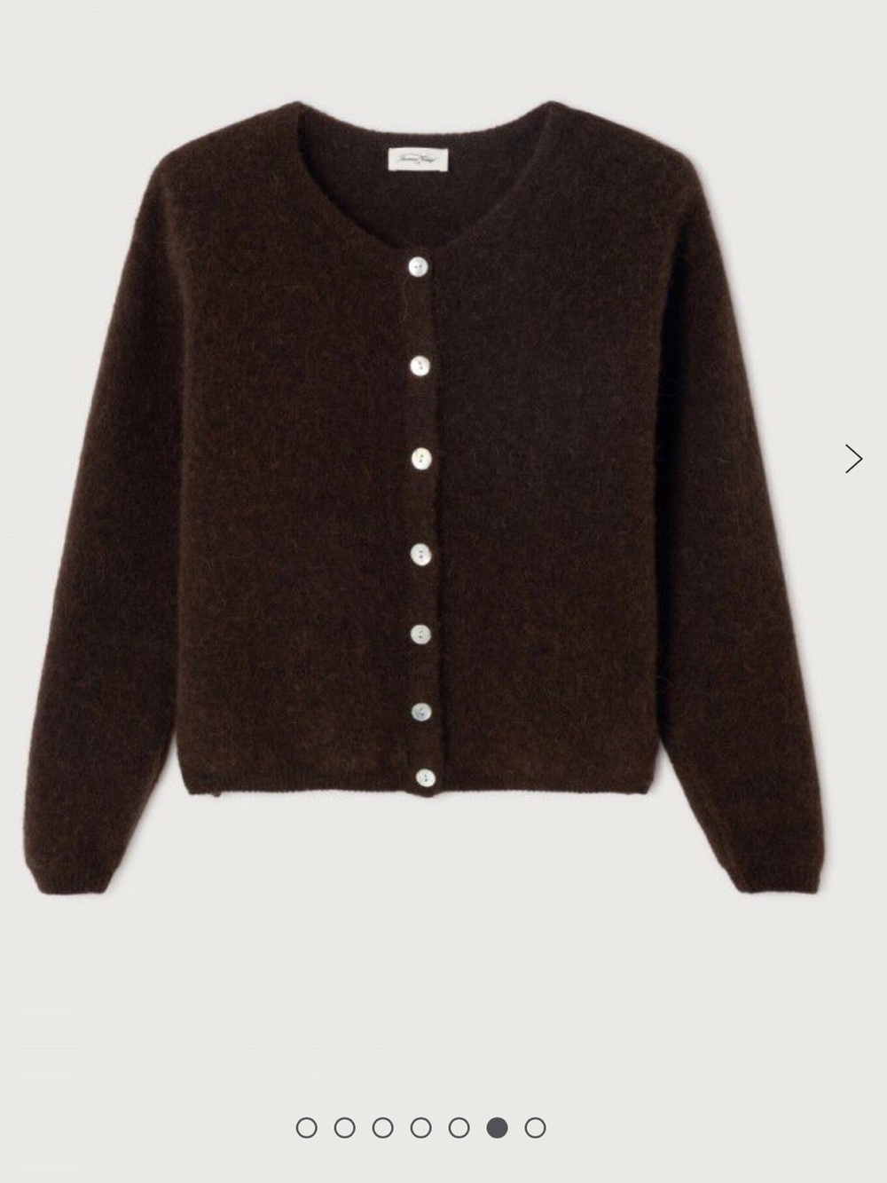 American vintage melange coffee mohair cardigan